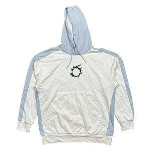 NWOT Puma x Final Fantasy XIV 14 ICON White Blue Terry Fleece Hoodie Mens Large